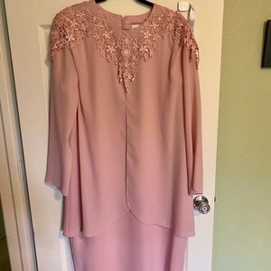 Vintage After Dark Evening Dress Dusty Pink